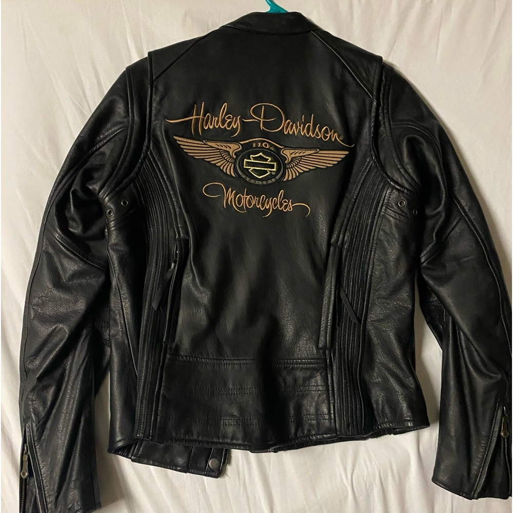 110th Anniversary Women’s Harley Davidson Leather Jacket
